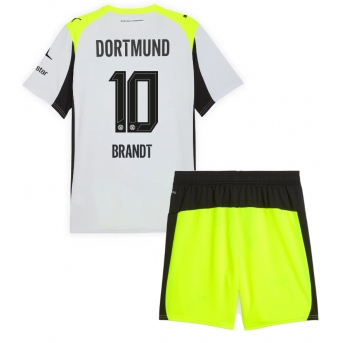Billige Fotballdrakt Borussia Dortmund Julian Brandt #10 Replika Bortedraktsett Barn 2025-26 Kortermet (med bukser)